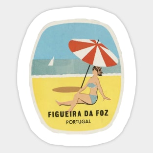 Portugal | Travel | Vintage | Life | Beach | Figueira da Foz Sticker